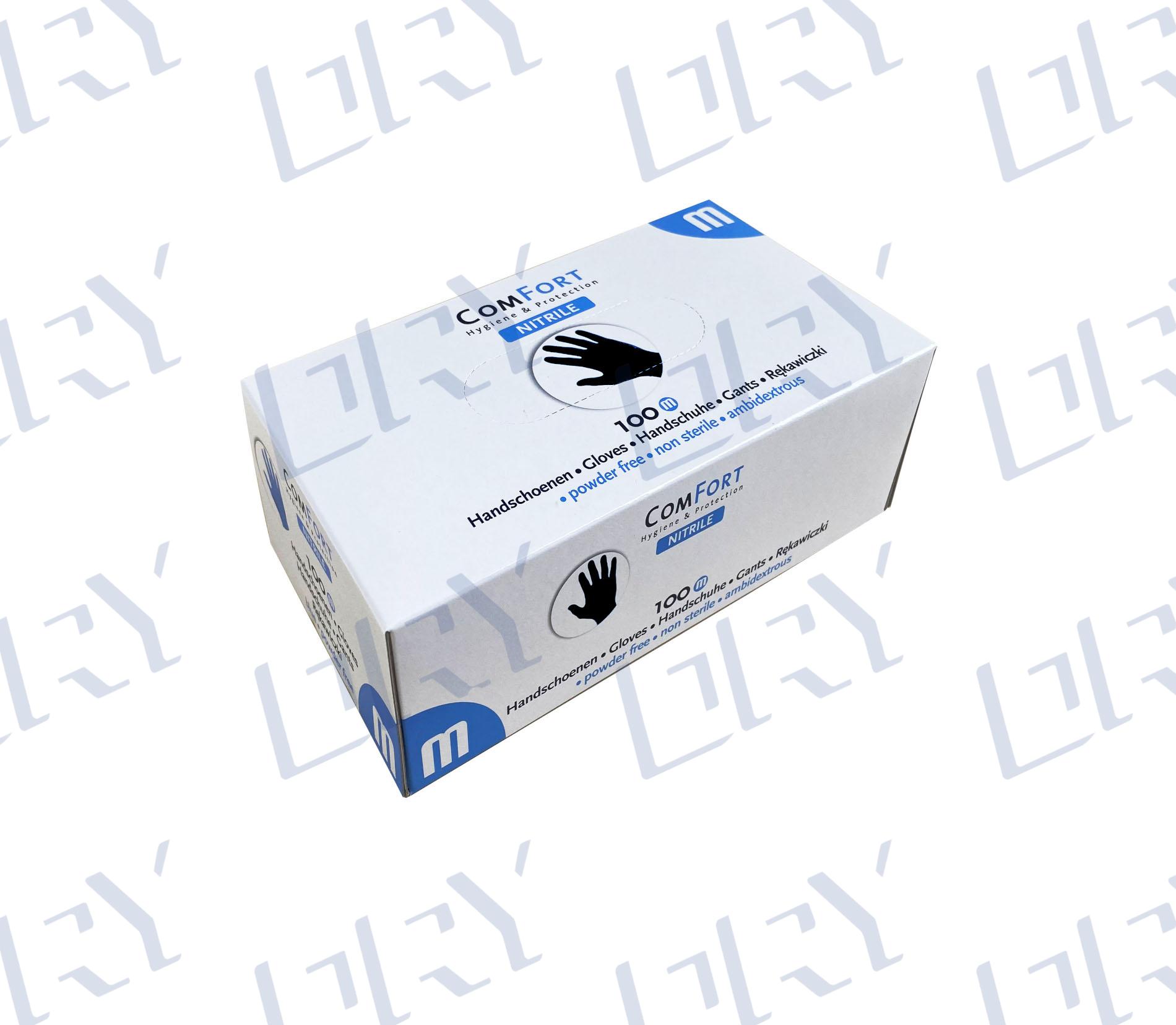 7005071 PAK NITRIL HANDSCHOENEN ZWART (ONGEPOEDERD) M