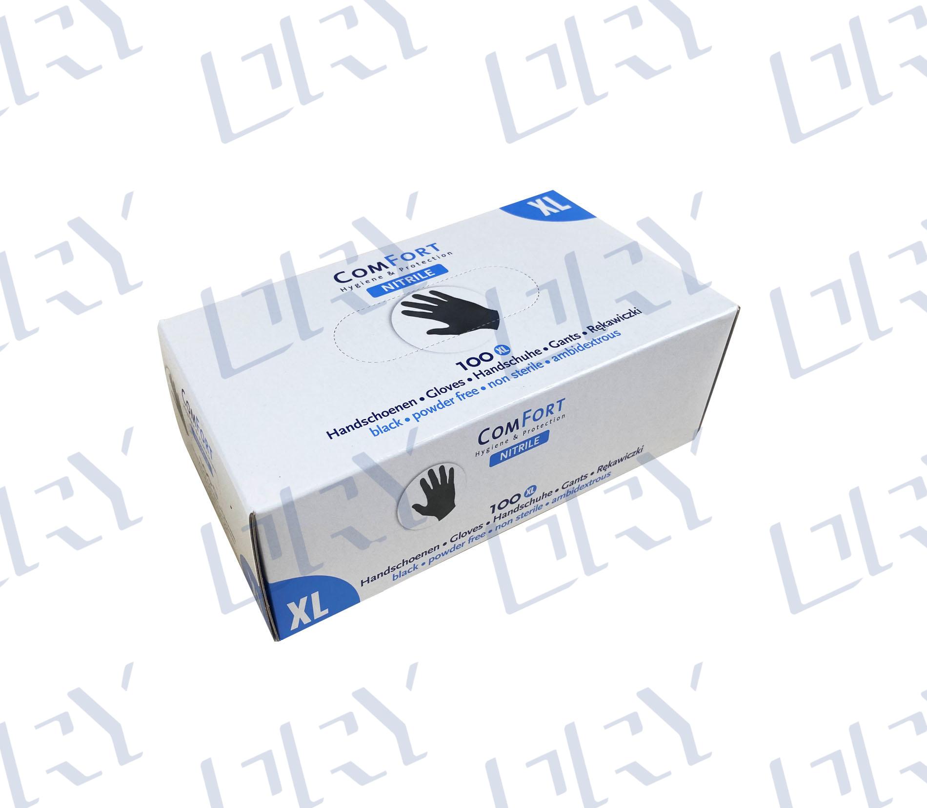 7115079 PAK NITRIL HANDSCHOENEN ZWART(ONGEPOEDERD) XL